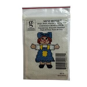 Vintage Mini Motif *NEW* Ragdoll Counted Cross Stitch Kit GRAPHWORKS INT’L AY31